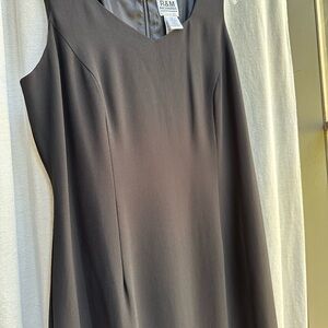 R&M Richards Elegant Gray Midi Dress